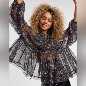 Free People Sweetheart Top - Black